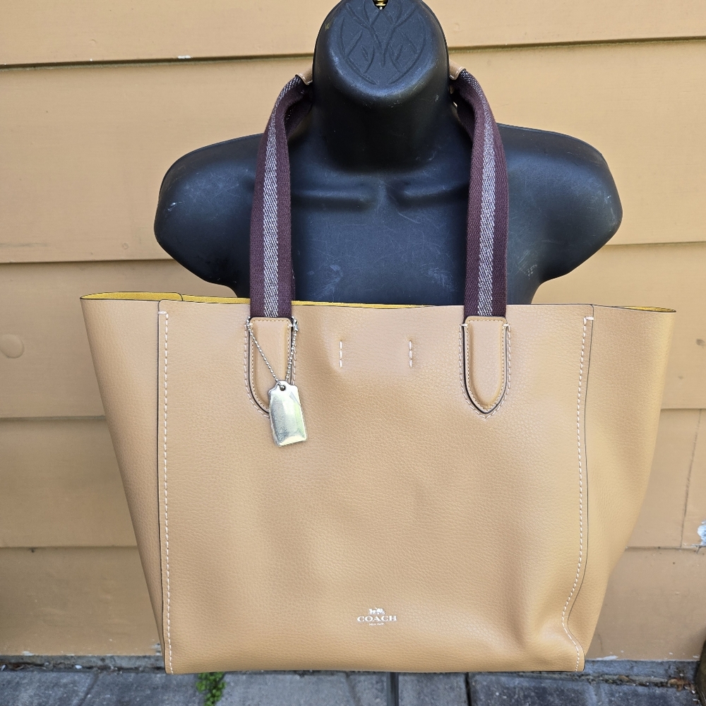 New Coach Derby Tote sv/Latte